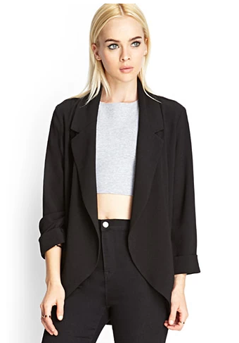 Relaxed Crepe Woven Blazer